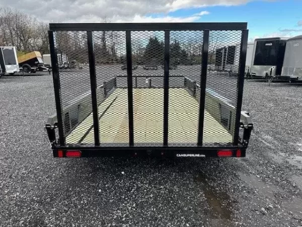 Cam Superline 7 x 14 Landscape Utility Trailer – Side ATV Ramps - Image 4