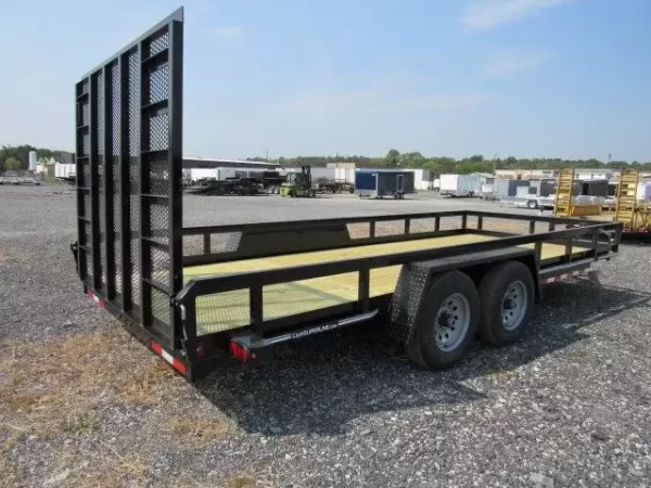 Cam Superline 7 x 18 Landscape Utility Trailer – Rear Landscape Gate - Image 5