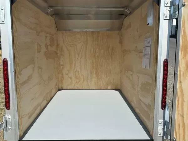 Car Mate 4 x 6 Enclosed Cargo Trailer Single Rear Door - Image 3