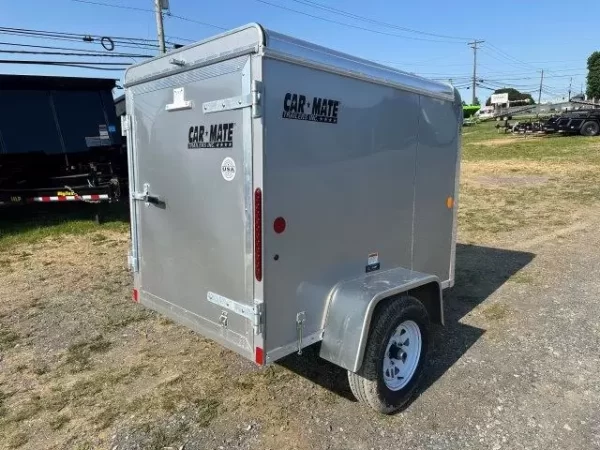 Car Mate 4 x 6 Enclosed Cargo Trailer Single Rear Door - Image 5