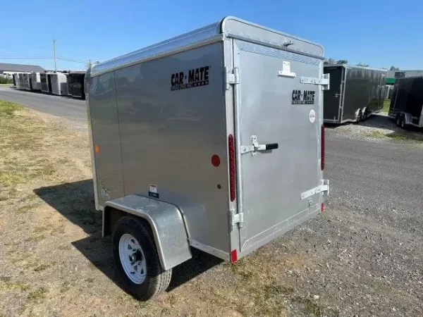 Car Mate 4 x 6 Enclosed Cargo Trailer Single Rear Door - Image 6