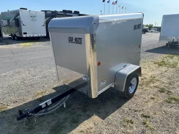 Car Mate 4 x 6 Enclosed Cargo Trailer Single Rear Door - Image 2