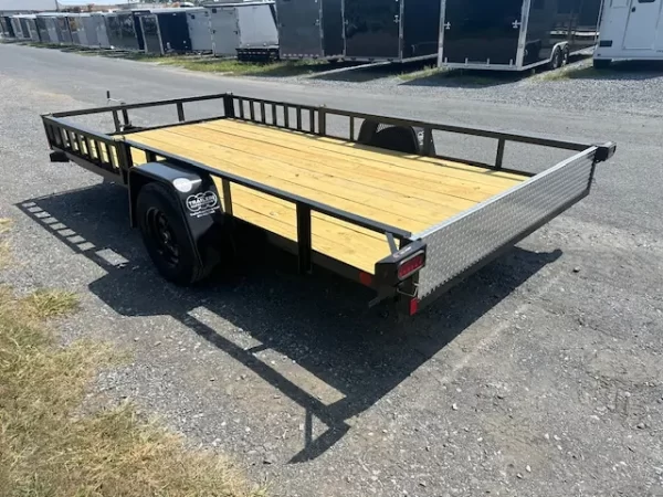 Car Mate 6 x 14 ATV Utility Trailer – Side Ramps - Image 3