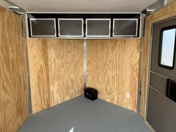 Car Mate 8.5 x 16 Enclosed V-Nose Cargo Trailer- A/C Unit - Image 3