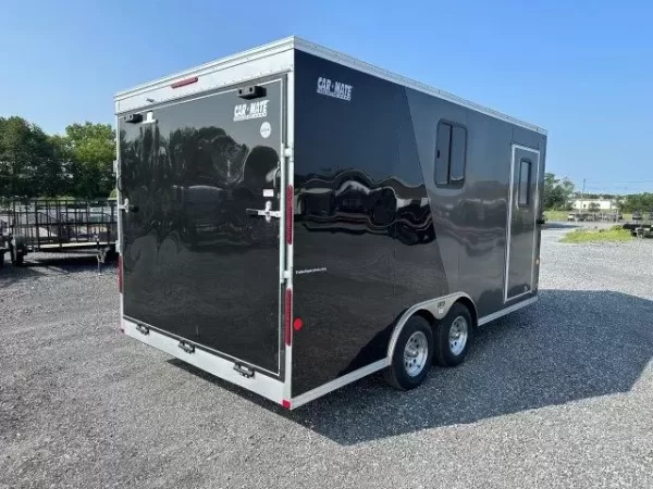 Car Mate 8.5 x 16 Enclosed V-Nose Cargo Trailer- A/C Unit - Image 10
