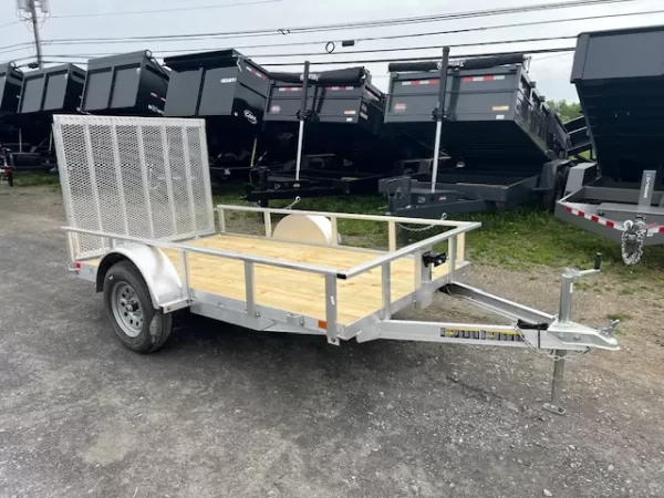 Carry-On 6 x 10 Aluminum Landscape Utility Trailer – Rear Mesh Gate