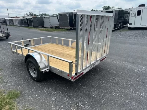 Carry-On 6 x 10 Aluminum Landscape Utility Trailer – Rear Mesh Gate - Image 3