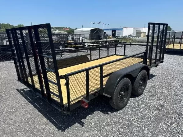 Carry On 7 x 14 Landscape Utility Trailer – Mesh Sides & ATV Gate - Image 2