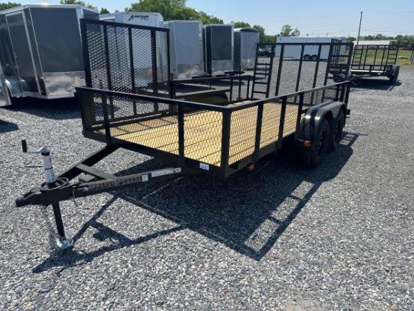 Carry On 7 x 14 Landscape Utility Trailer – Mesh Sides & ATV Gate