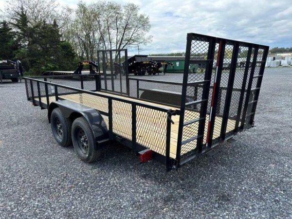 Carry On 7 x 16 Landscape Utility Trailer – Mesh Sides & ATV Gate - Image 3