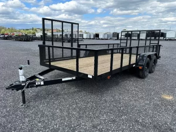 Carry On 7 x 16 Landscape Utility Trailer – Mesh Sides & ATV Gate