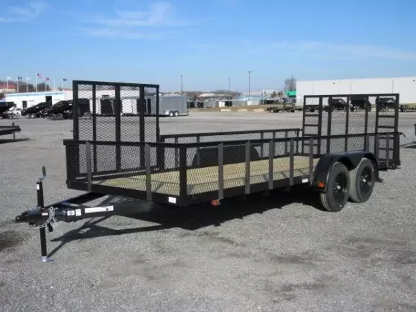 Carry On 7 x 18 Landscape Utility Trailer – Mesh Sides & ATV Gate - Image 3