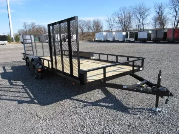 Carry On 7 x 18 Landscape Utility Trailer – Side ATV Ramp