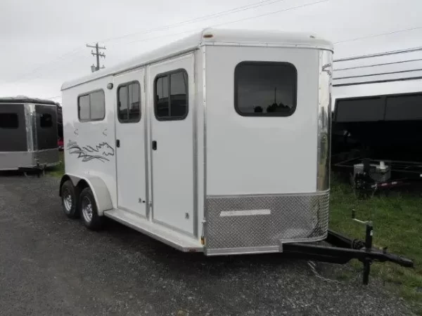 Homesteader Stallion 2 Horse Pull Trailer Front Loading