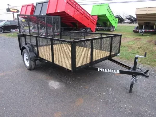Premier 6.4 x 10 Landscape Utility Trailer – Mesh Sides