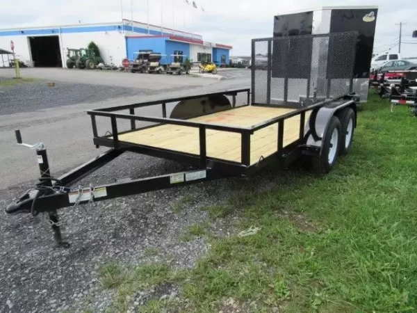 Premier 6.4 x 12 Landscape Utility Trailer – Rear Ramp Gate - Image 3