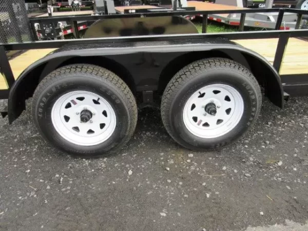 Premier 6.4 x 12 Landscape Utility Trailer – Rear Ramp Gate - Image 4