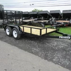 Premier 6.4 x 12 Landscape Utility Trailer – Rear Ramp Gate