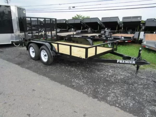 Premier 6.4 x 12 Landscape Utility Trailer – Rear Ramp Gate