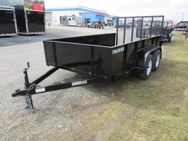 Premier 6.4 x 12 Landscape Utility Trailer – Solid Steel Sides - Image 2