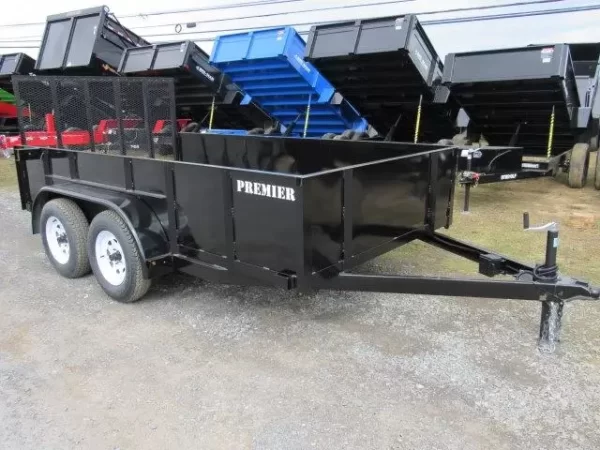 Premier 6.4 x 12 Landscape Utility Trailer – Solid Steel Sides