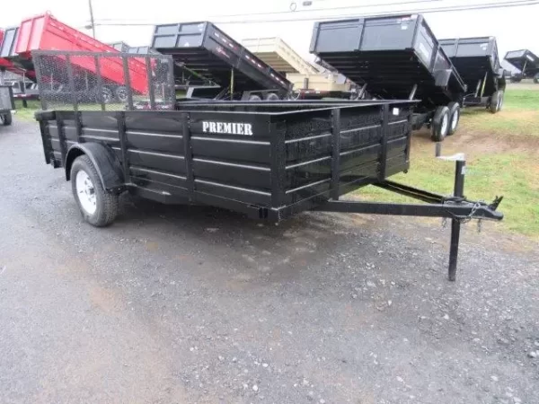 Premier 6.4 x 12 Landscape Utility Trailer – Steel Sides