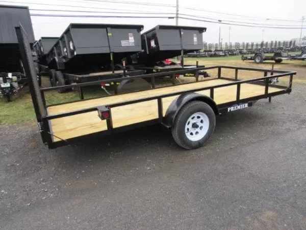 Premier 6.4 x 14 Landscape Utility Trailer – Ramp Gate - Image 4