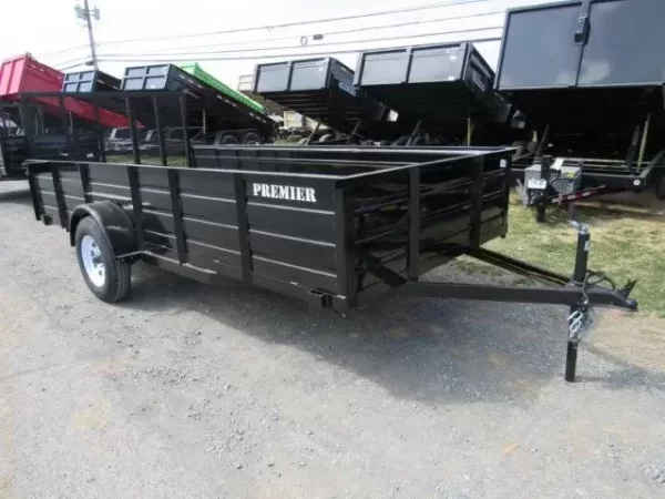 Premier 6.4 x 14 Landscape Utility Trailer – Steel Sides