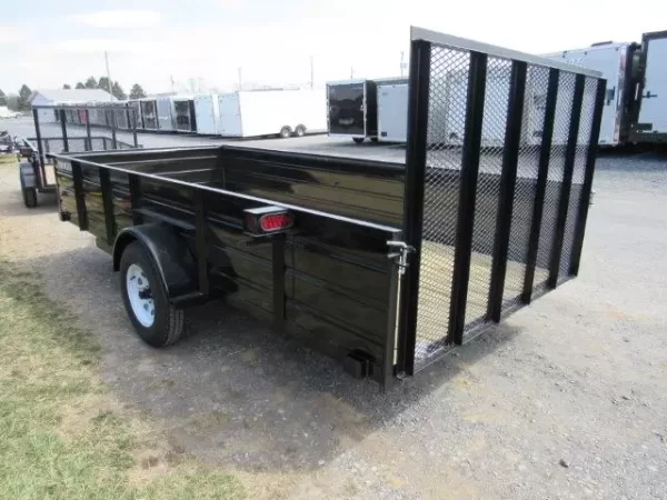 Premier 6.4 x 14 Landscape Utility Trailer – Steel Sides - Image 5