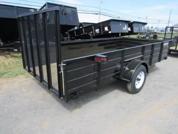 Premier 6.4 x 14 Landscape Utility Trailer – Steel Sides - Image 6