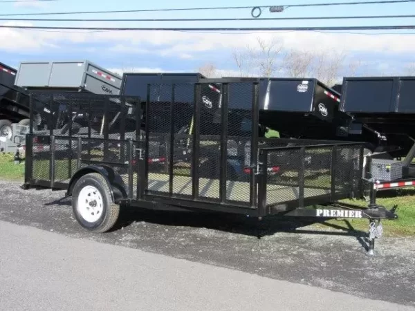 Premier 7 x 14 Landscape Utility Trailer – Mesh Sides & ATV Ramp - Image 2