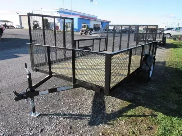Premier 7 x 12 Landscape Utility Trailer – Mesh Sides & ATV Ramp - Image 3