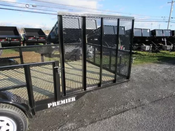 Premier 7 x 14 Landscape Utility Trailer – Mesh Sides & ATV Ramp - Image 3