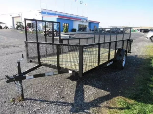 Premier 7 x 14 Landscape Utility Trailer – Mesh Sides & ATV Ramp - Image 5