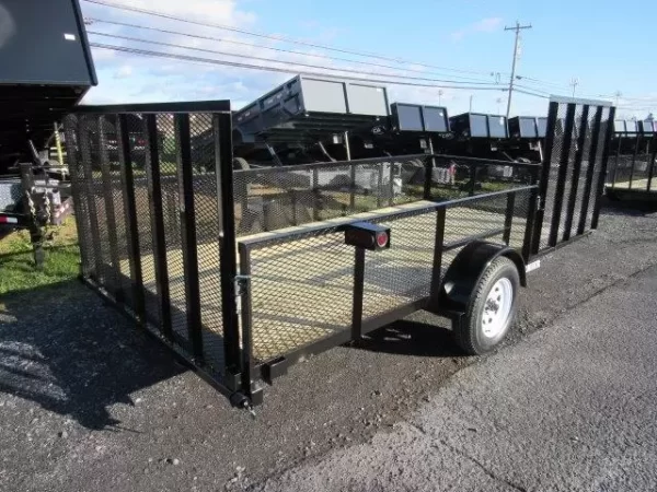 Premier 7 x 14 Landscape Utility Trailer – Mesh Sides & ATV Ramp - Image 7
