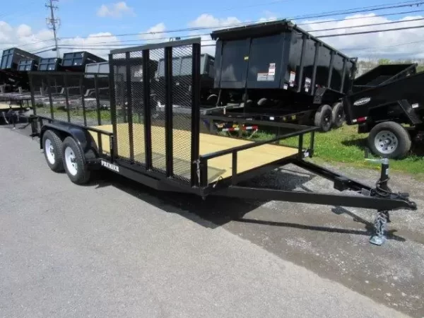 Premier 7 x 16 Landscape Utility Trailer – Side ATV Gate