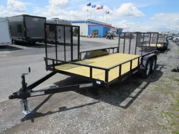 Premier 7 x 16 Landscape Utility Trailer – Side ATV Gate - Image 3