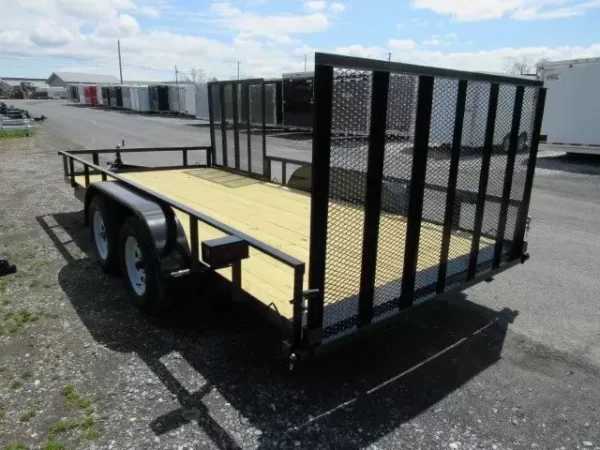 Premier 7 x 16 Landscape Utility Trailer – Side ATV Gate - Image 4