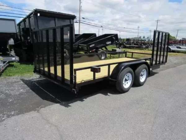 Premier 7 x 16 Landscape Utility Trailer – Side ATV Gate - Image 5