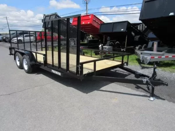 Premier 7 x 20 Landscape Utility Trailer – Side ATV Gate