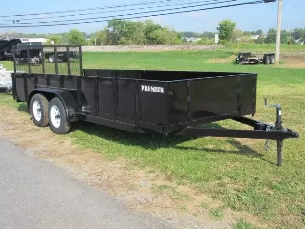 Premier 6 x 18 Landscape Utility Trailer – Solid Steel Sides