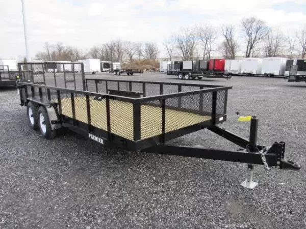 Premier 7 x 18 Landscape Utility Trailer – HD Ramp Gate