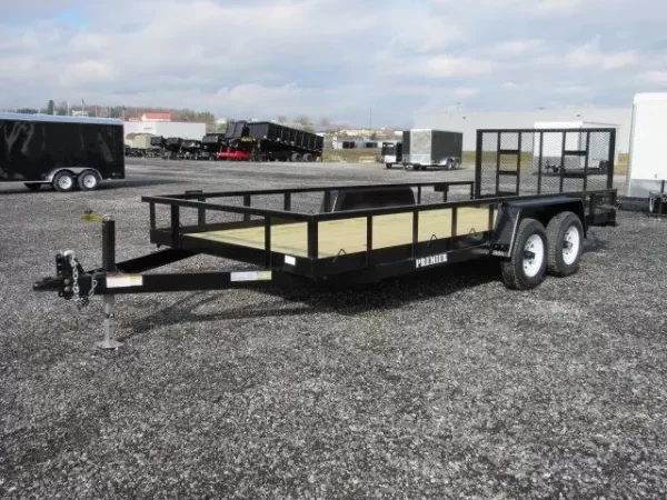 Premier 7 x 18 Landscape Utility Trailer – Rear Ramp Gate - Image 3
