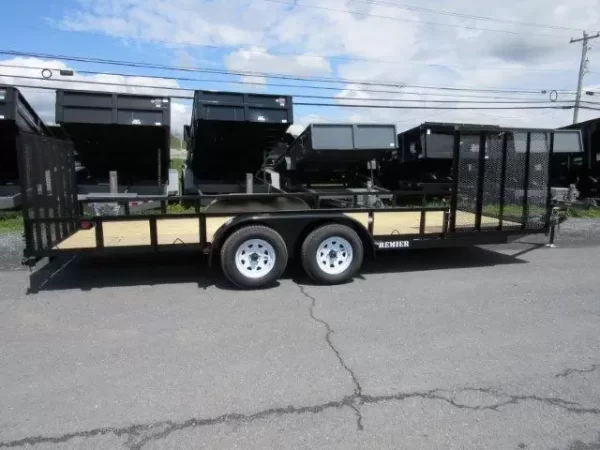 Premier 7 x 20 Landscape Utility Trailer – Side ATV Gate - Image 3