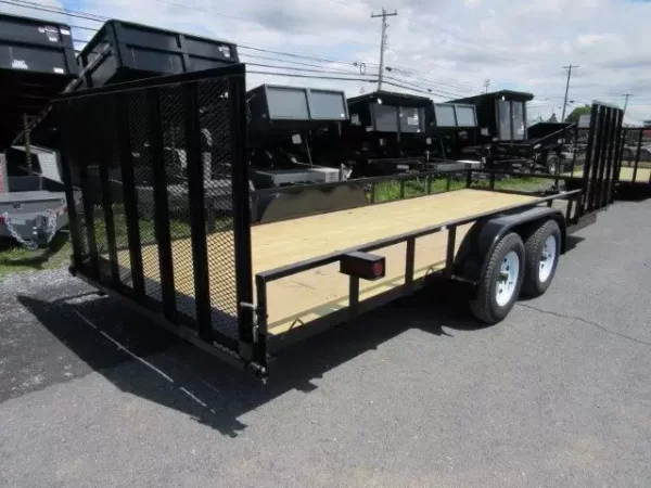 Premier 7 x 20 Landscape Utility Trailer – Side ATV Gate - Image 4