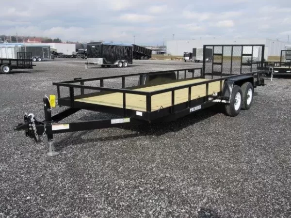 Premier 7 x 20 Landscape Utility Trailer – Rear Ramp Gate - Image 2