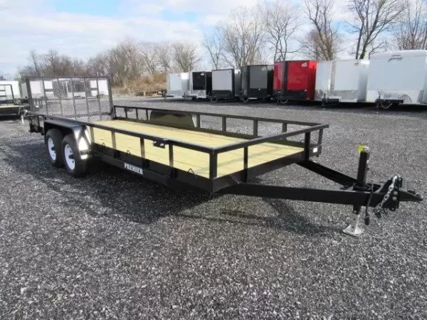 Premier 7 x 20 Landscape Utility Trailer – Rear Ramp Gate