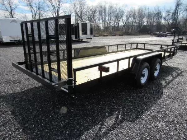 Premier 7 x 20 Landscape Utility Trailer – Rear Ramp Gate - Image 4