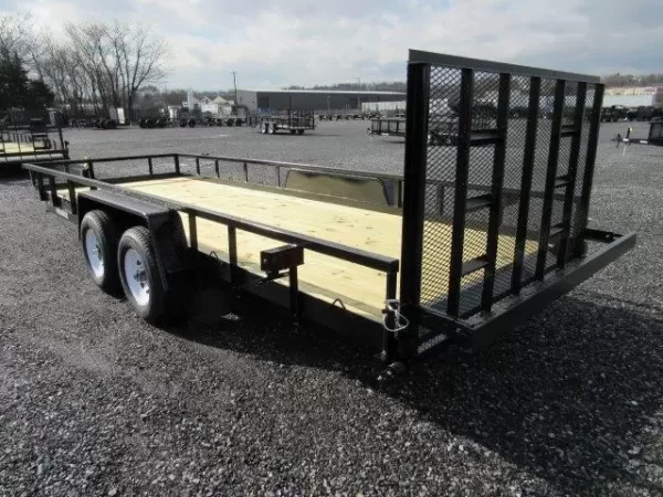 Premier 7 x 20 Landscape Utility Trailer – Rear Ramp Gate - Image 5