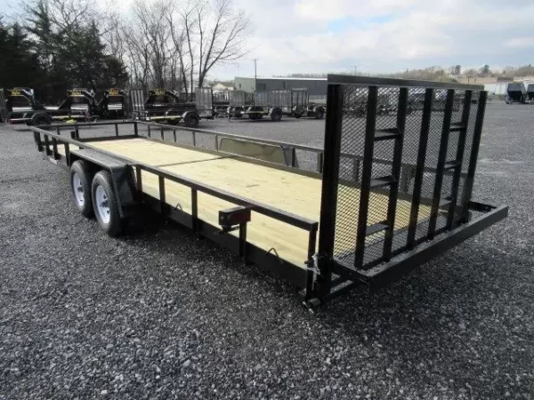 Premier 7 x 24 Landscape Utility Trailer – Rear Ramp Gate - Image 2